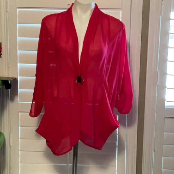 a'gaci Pink Sheer Cardigan - Picture 1 of 5